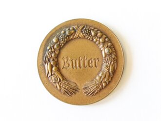 Reichsnährstand , Bronzene Medaille " Butter" Reichsnährstand Ausstellung Hamburg 1935" 38mm, nicht tragbar, im Etui