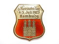 Metallabzeichen " 4. Hanseanten Tag Hamburg 1925"