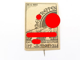 Papierabzeichen Kreistreffen der NSDAP Kreis Arnstadt in Ilmenau 1935