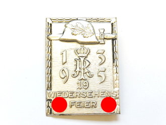 Blechabzeichen  Wiedersehensfeier 1935 des I.R. 19