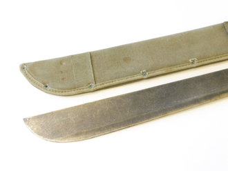 U.S. Machete, M-1942, canvas scabbard, 1945 dated