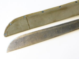 U.S. Machete, M-1942, canvas scabbard, 1945 dated