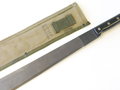 U.S.M.C.Machete, M-1942 dated 1943 in canvas scabbard, 1945 dated. Most likely a REPRODUCTION from the 1970´s