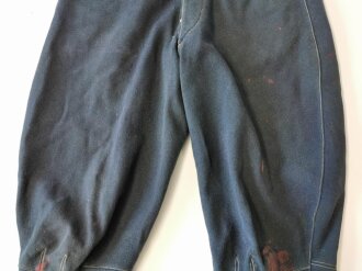 Blaue Hose , wohl Frankreich 1. Weltkrieg. Mit deutschem Größenstempel versehen