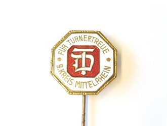 Deutsche Turnerschaft, Abzeichen " Für Turnertreue Kreis Mittelrhein" 23mm