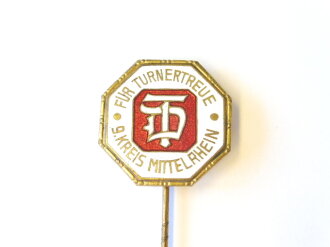 Deutsche Turnerschaft, Abzeichen " Für Turnertreue Kreis Mittelrhein" 23mm