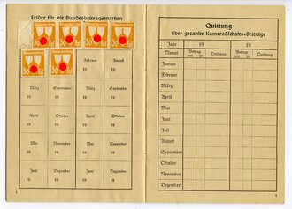 Deutscher Reichskriegerbund ( Kyffhäuserbund) Mitgliedsbuch  1936