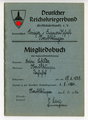 Deutscher Reichskriegerbund ( Kyffhäuserbund) Mitgliedsbuch  1936