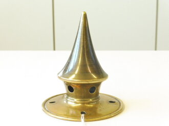 Spitze für eine Pickelhaube, Messing, nicht abschraubbar