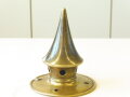 Spitze für eine Pickelhaube, Messing, nicht abschraubbar