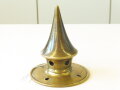 Spitze für eine Pickelhaube, Messing, nicht abschraubbar