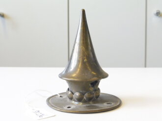 Spitze für eine Pickelhaube, Messing, nicht abschraubbar