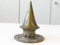 Spitze für eine Pickelhaube, Messing, nicht abschraubbar