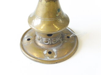 Spitze für eine Pickelhaube, Messing, nicht abschraubbar