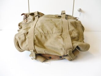 U.S. 1942 dated Mountain Troops rucksack, used, good , missing both  half a carrying strap