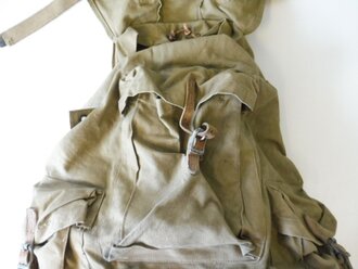 U.S. 1942 dated Mountain Troops rucksack, used, good , missing both  half a carrying strap