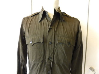 U.S. WWII Shirt, Officers, used, Schulterbreite 41 cm, Armlänge 57 cm