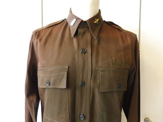 U.S.A.A.F. WWII Shirt, Officers, used, Schulterbreite 45 cm, Armlänge 66 cm