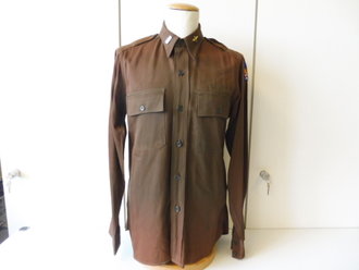 U.S.A.A.F. WWII Shirt, Officers, used, Schulterbreite 45 cm, Armlänge 66 cm