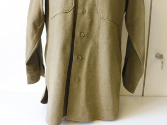 U.S. WWII Shirt, Flannel, OD, Schulterbreite 45 cm,...