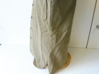 U.S. WWII Shirt, Flannel, OD, Coat style, special - with gas flap, Schulterbreite 43 cm, Armlänge 62 cm