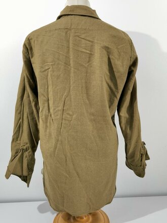 U.S. Jan 1945 dated Shirt, Flannel, OD, Coat style, special - with gas flap