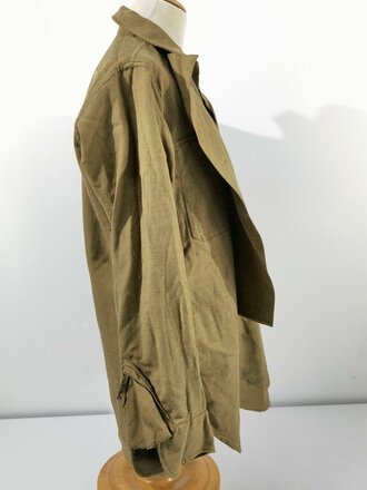 U.S. Jan 1945 dated Shirt, Flannel, OD, Coat style, special - with gas flap