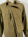 U.S. Jan 1945 dated Shirt, Flannel, OD, Coat style, special - with gas flap