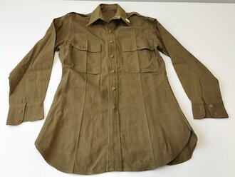 U.S. WWII Shirt, Flannel, Officers OD