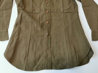 U.S. WWII Shirt, Flannel, Officers OD