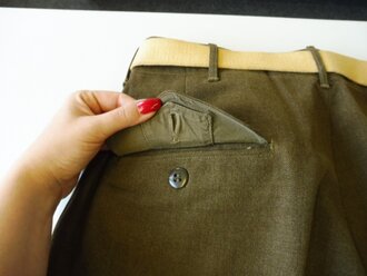 U.S. 1948 dated Trousers, field, wool serge OD