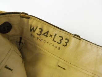 U.S. 1948 dated Trousers, field, wool serge OD