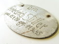 "Wachmann des Festungs-Pionierstabes 23" Dienstabzeichen aus Aluminium, schwarz lackiert, Breite 100mm