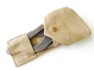 British 1940 dated folding wire cutter in P37 canvas pouch dated 1943?