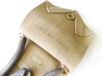 British 1940 dated folding wire cutter in P37 canvas pouch dated 1943?