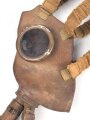 Belgien Armeegasmaske SACIC 1934 mit Filter in Bereitschaftstasche. Alles in gutem Zustand