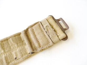 British WWII Pattern 37 belt, late war example with steel buckle and webbing loops, length of the belt is 92 cm