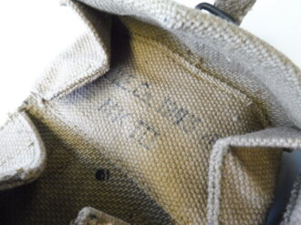 British 1953 dated Pattern 37 pouch basic Mk III for Sten magazines with quick release fastener . Unused pair