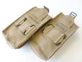 British 1953 dated Pattern 37 pouch basic Mk III for Sten magazines with quick release fastener . Unused pair