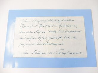Nachlass eines auf "Prinz Eugen" gefallenen, bestehend aus gerahmtem Wappen, Heldentodurkunde, 3 Fotos sowie einem Kunstdruck.
