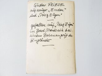 Nachlass eines auf "Prinz Eugen" gefallenen, bestehend aus gerahmtem Wappen, Heldentodurkunde, 3 Fotos sowie einem Kunstdruck.