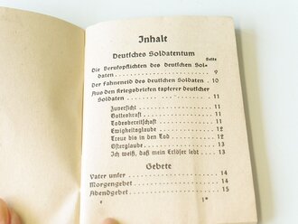 Evangelisches Feldgesangbuch, kleinformatig, datiert 1945, 95 Seiten