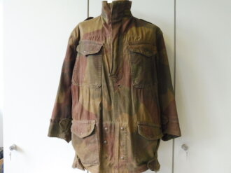 British WWII 2nd Pattern Denison smock ( 1944 model ) Well used, Schulterbreite 52 cm, Armlänge 53 cm