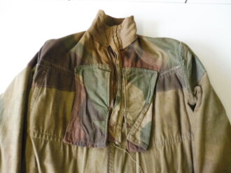 British WWII 2nd Pattern Denison smock ( 1944 model ) Well used, Schulterbreite 52 cm, Armlänge 53 cm