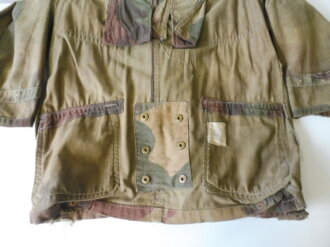 British WWII 2nd Pattern Denison smock ( 1944 model ) Well used, Schulterbreite 52 cm, Armlänge 53 cm