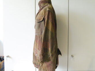 British WWII 2nd Pattern Denison smock ( 1944 model ) Well used, Schulterbreite 52 cm, Armlänge 53 cm