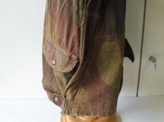 British WWII 2nd Pattern Denison smock ( 1944 model ) Well used, Schulterbreite 52 cm, Armlänge 53 cm