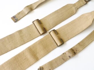 British WWII Pattern 37 Haversack shoulder straps, pair
