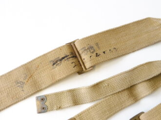 British WWII Pattern 37 Haversack shoulder straps, pair