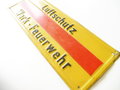 Blechschild " Luftschutz Werk - Feuerwehr" Originallack, 42 x 15cm